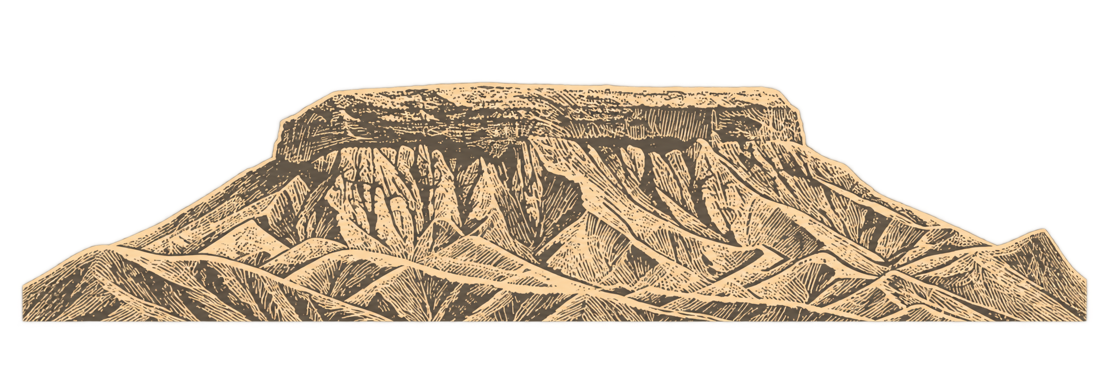 Ilustración del Cerro Baúl de Moquegua